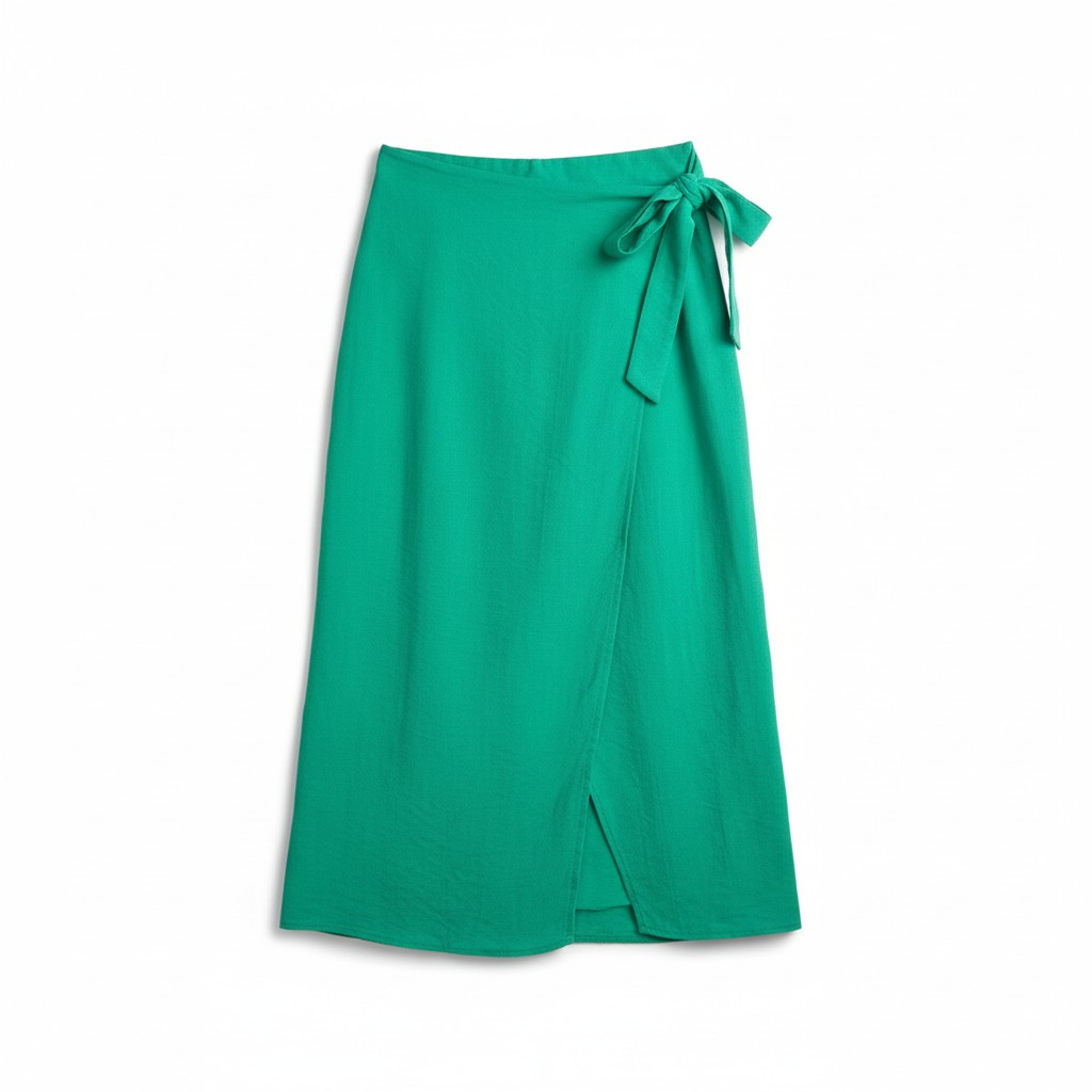 Emerald Wrap Skirt