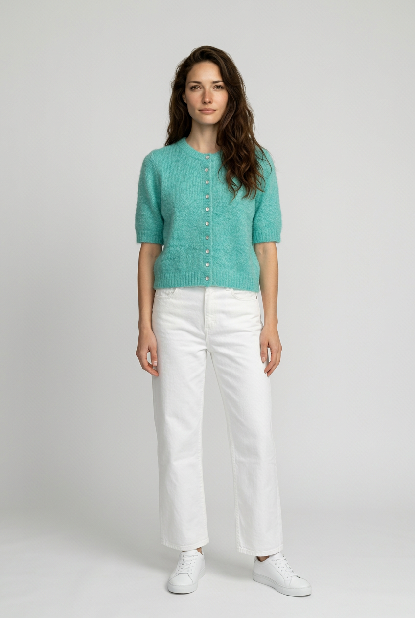 💚 Aqua Soft Knit Cardigan