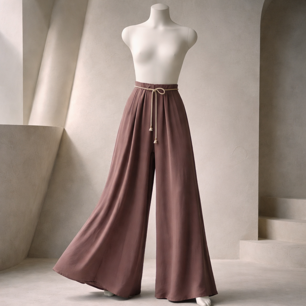 Mocha Luxe Wide Leg Pants