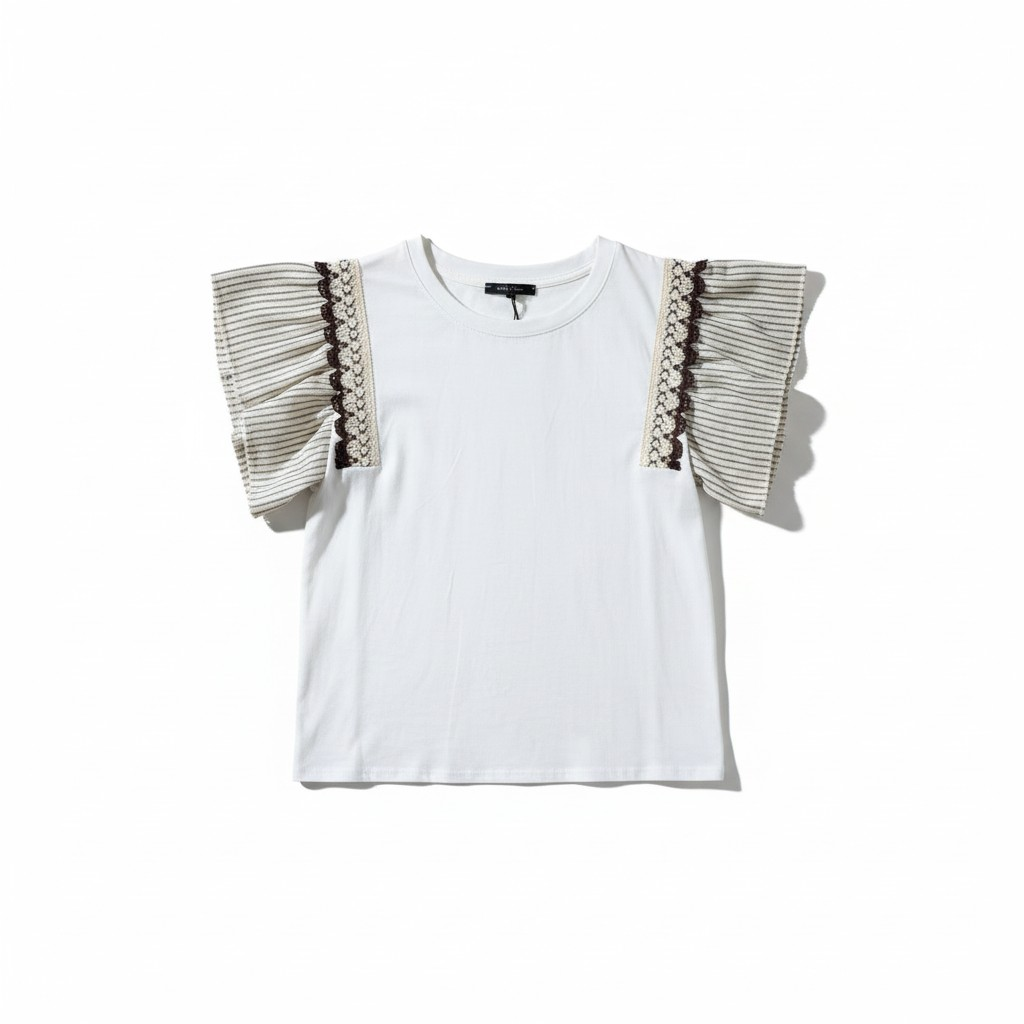 Statement Sleeve Top – White