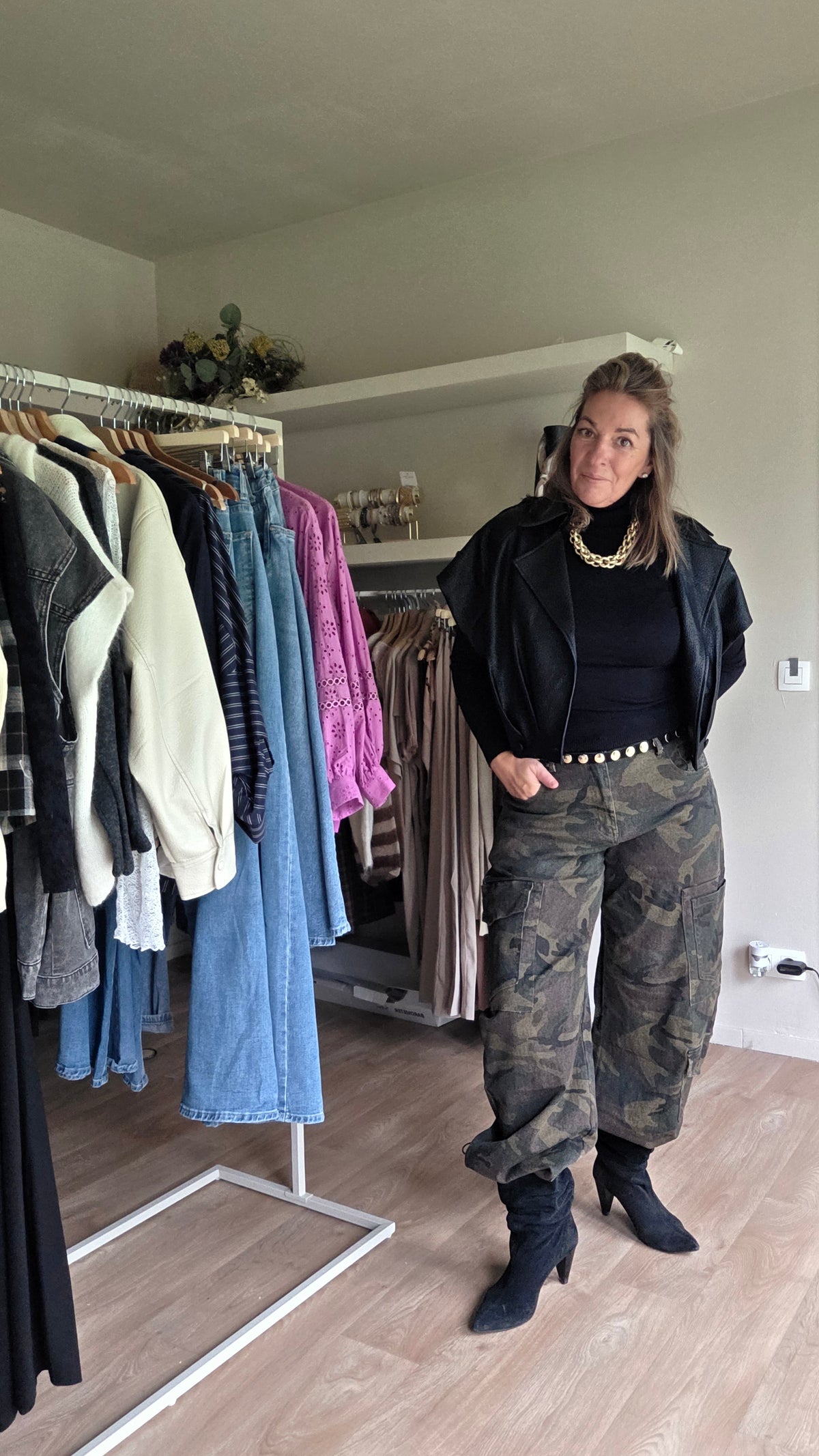 The Faux Leather Cropped Jacket