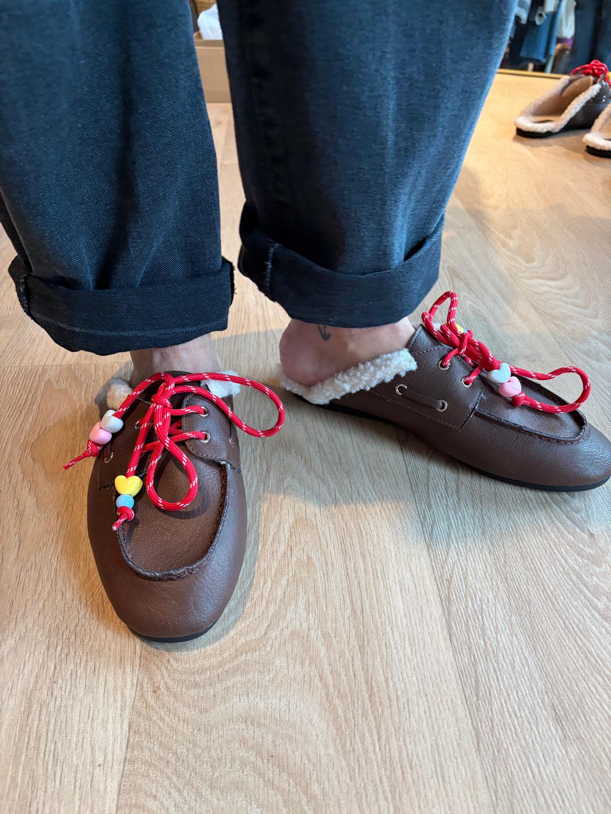 Romy Teddy Loafer – Chocolate