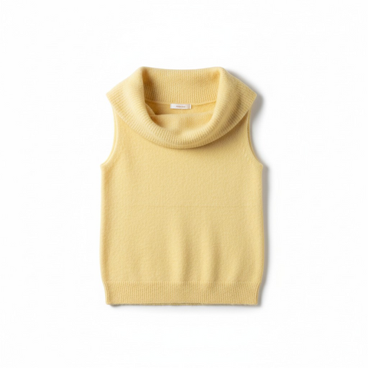 Soft Off-Shoulder Knit Top – Butter Yellow