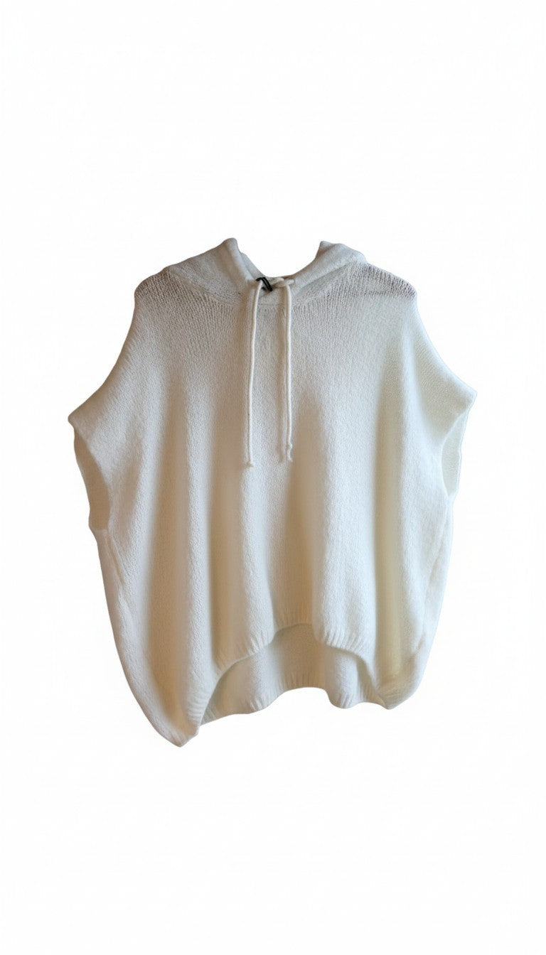 The Hooded Knit Poncho