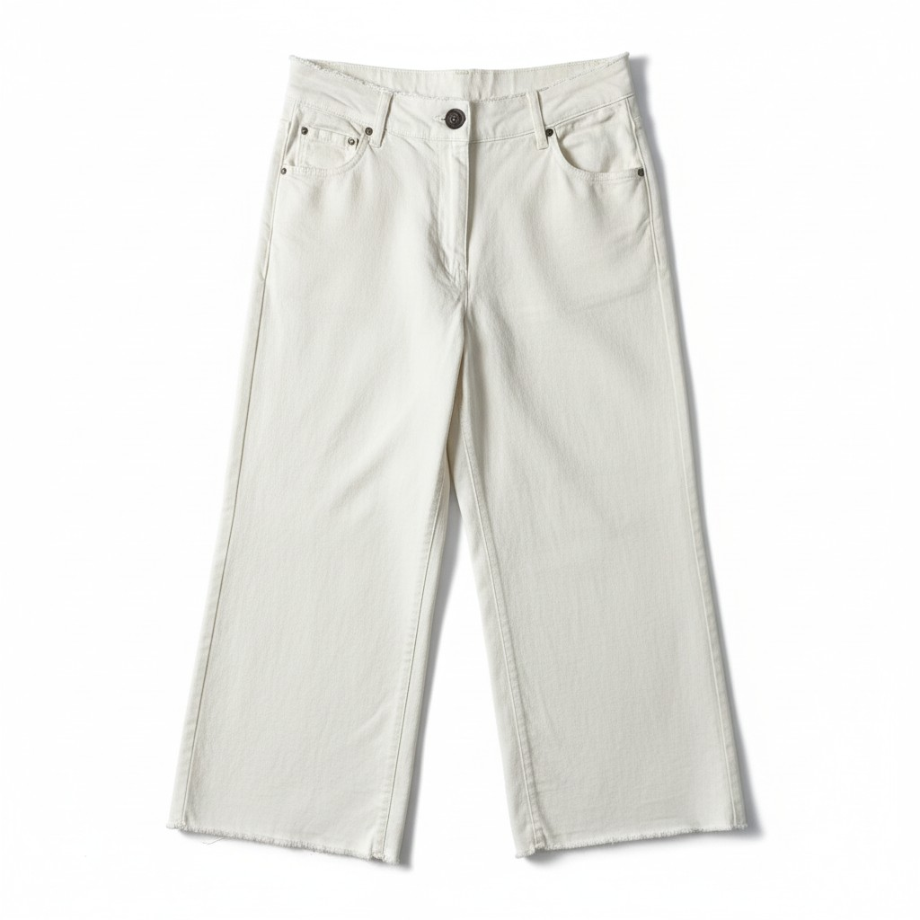Very Wide Leg Jeans – Off White