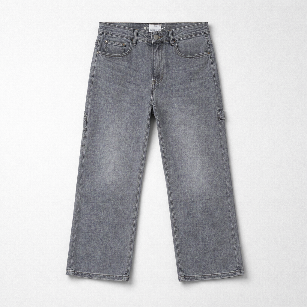 🩶 Urban Grey Wide Leg Jeans