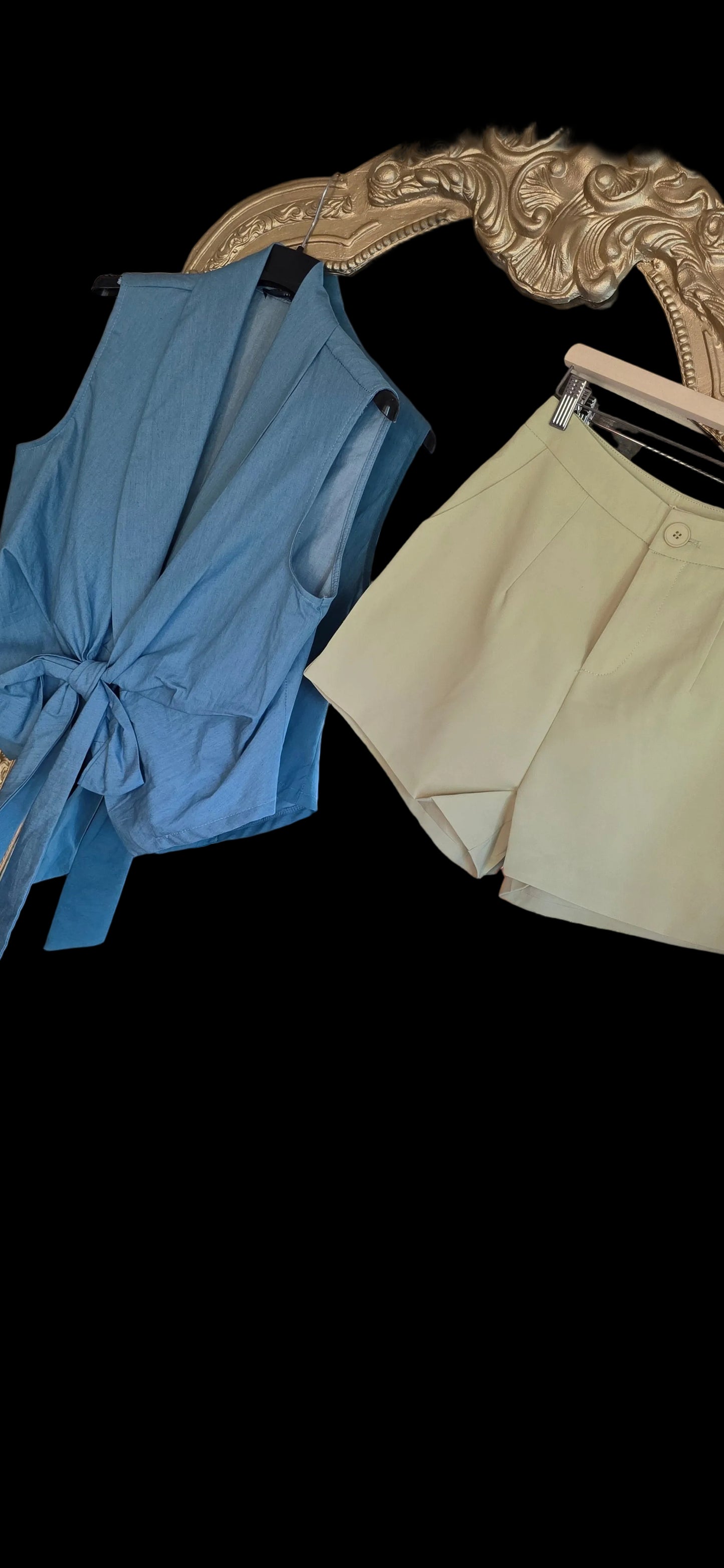 High Waist Short in olijfgroen