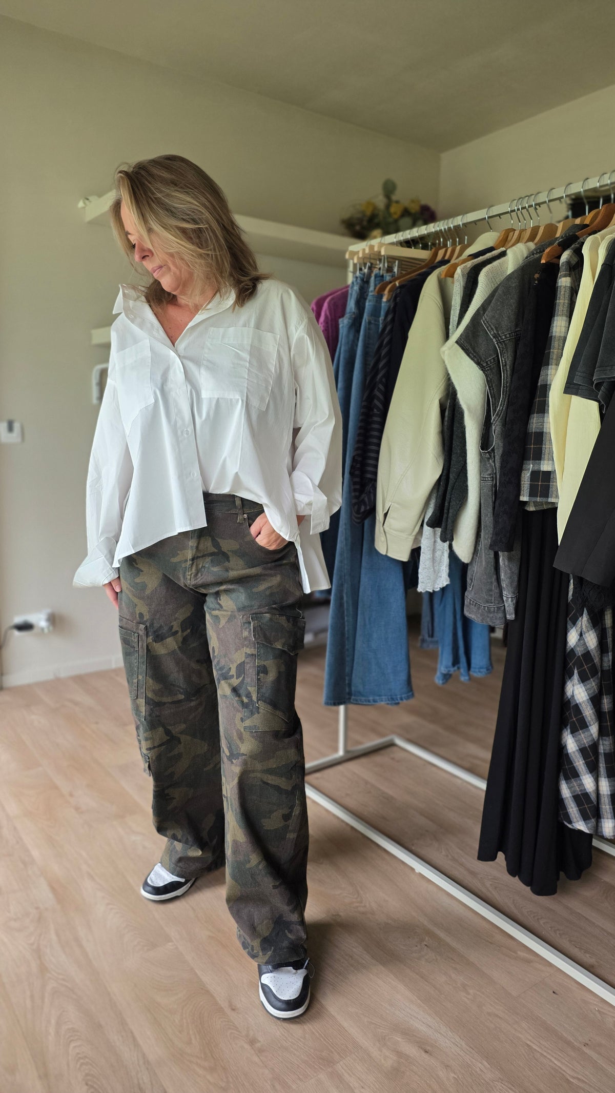 The Camo wide leg Pants