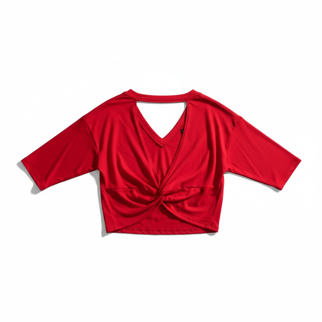 Statement Open Back Top – Red