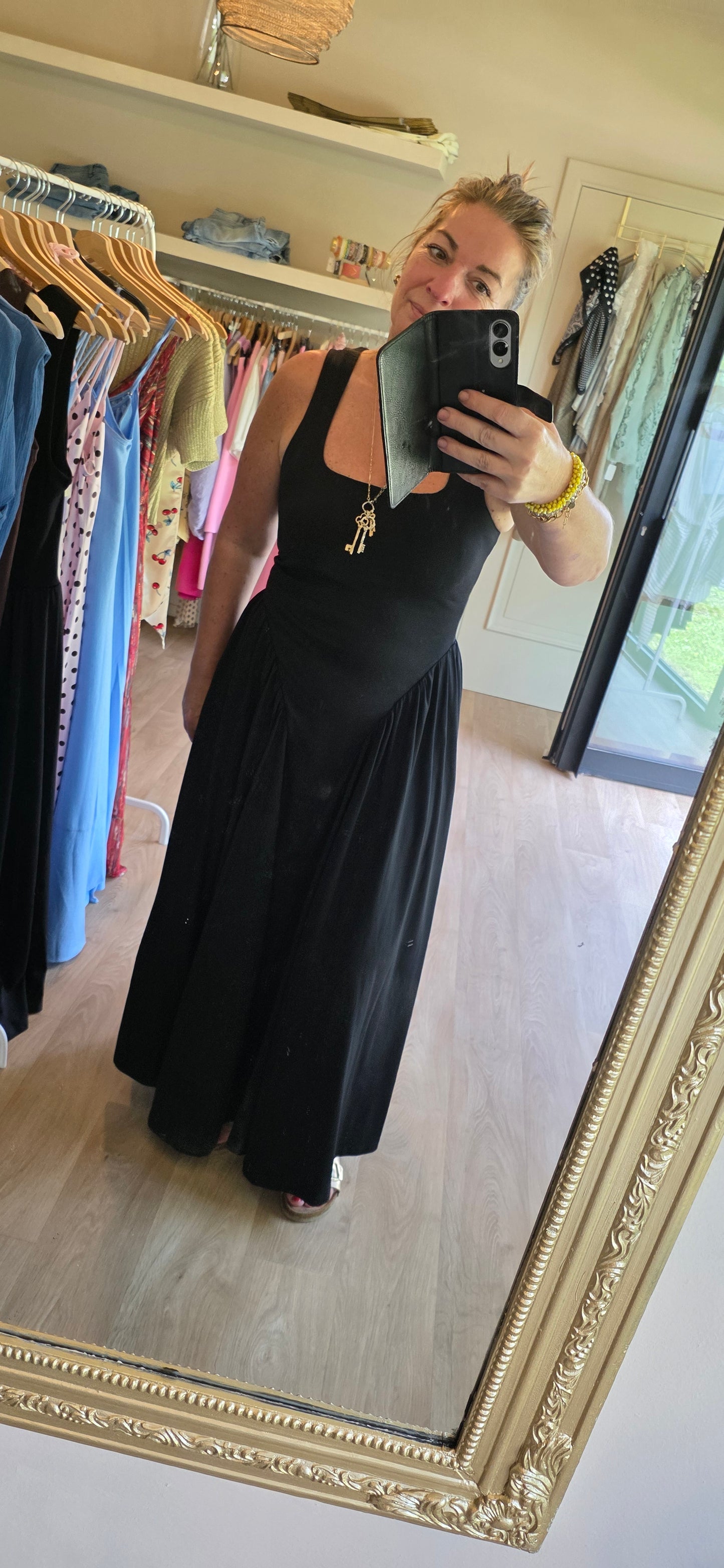 Elegant Black maxi Dress