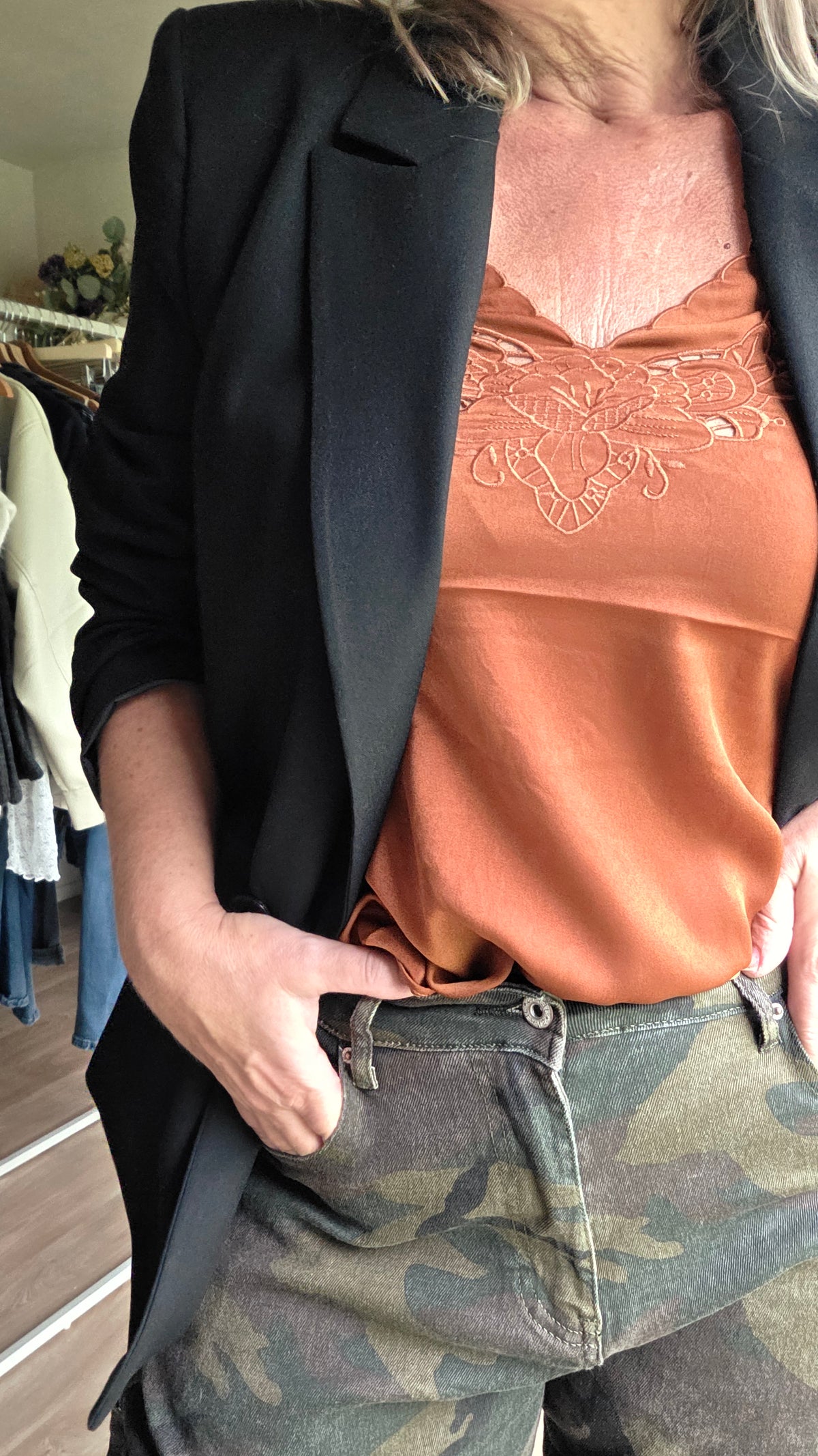 The Lace Satin top